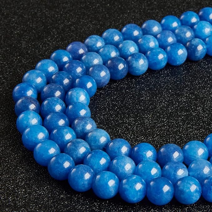 100pcs 8mm Kyanite Beads Natural Gemstone Beads Round Loose Beads for Jewelry Making