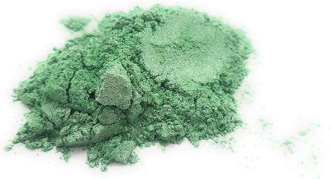 Pearl Mica Powder Pigment Dye - 500 grams (1.1 lbs) - Best Bulk Price for Fine Arts, Crafting, Painting, Bath bomb Soap Candle Slime Jewelry Making, Epoxy Resin, Woodworking (Green AG21)