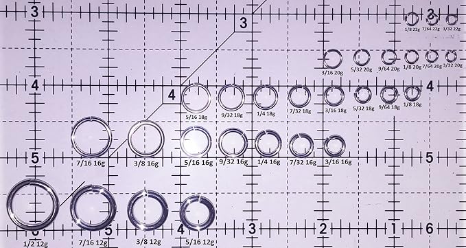 Jeweler Starter Kit Jump Rings Bright Aluminum Size Sampler American Chainmail