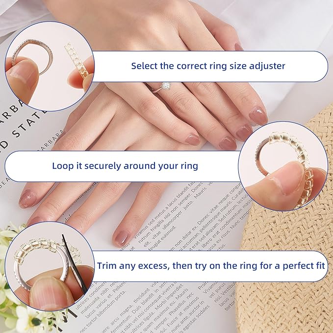 CllyCnny Ring Sizer Measuring Tool Kit : Mandrel Measurer with 27 Steel Measuring Rings US 0-13, 2 PCS Finger Size Gauge US 1-17, 4 PCS Finger Measurer Adjuster for Loose Rings for Men Women