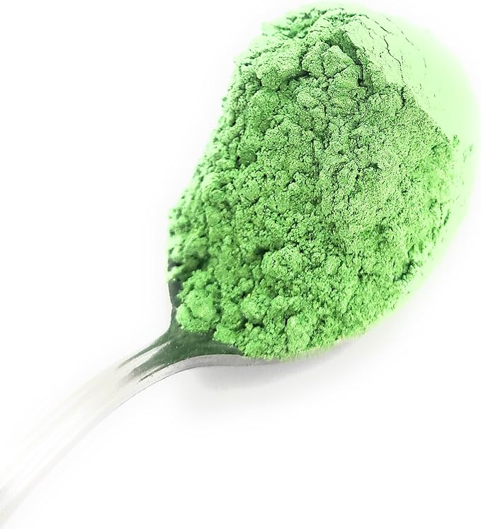 Pearl Mica Powder Pigment Dye - 500 grams (1.1 lbs) - Best Bulk Price for Fine Arts, Crafting, Painting, Bath bomb Soap Candle Slime Jewelry Making, Epoxy Resin, Woodworking (Green AG12)