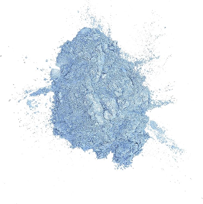Pearl Mica Powder Pigment Dye - 500 Grams (1.1 lbs) - Best Bulk Price for Fine Arts, Crafting, Painting, Bath Bomb Soap Candle Slime Jewelry Making, Epoxy Resin, Woodworking (Blue BL24)