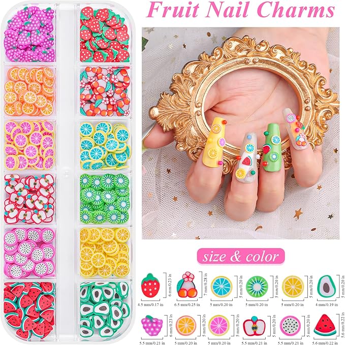 5 Boxes 60 Colors Holographic Nail Art Sequins Kit,Fruit Slice,Iridescent Sparkle Laser Hollow 3D Star Butterfly Heart Round Mixed-shapes Nail Glitter Flakes for Manicure Body Makeup(3-colorful-kit3)