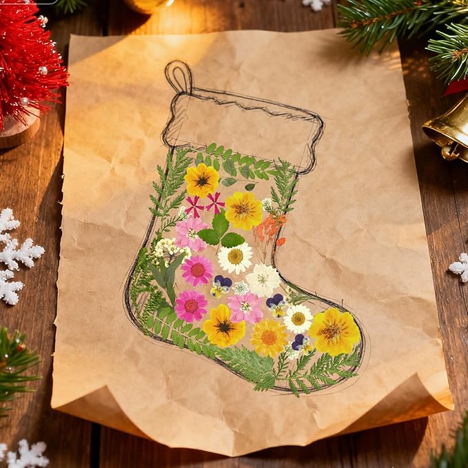 CONVELIFE Dried Flowers for Resin, 68pcs Bulk Real Natural Pressed Flowers for DIY Art Crafts, Epoxy Jewelry, Candle, Soap Making, Nails Decor, Phone Case