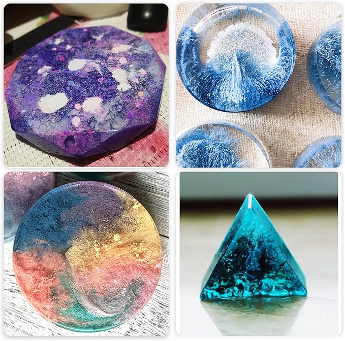 Alcohol Ink Set - Vibrant Colors High Concentrated Alcohol-Based Ink, Concentrated Epoxy Resin Paint Colour Dye Great for Resin Petri Dish, Coaster, Painting (10ml Each)