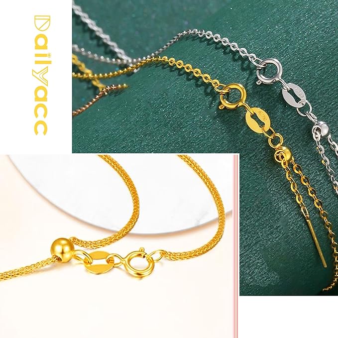Spring Clasps Sterling Silver with Open Jump Rings Gold Necklace Clasps and Closures for Jewelry making,Made in Italy