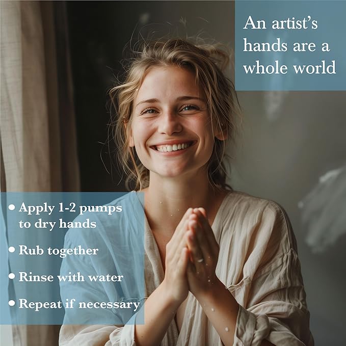 unicone art Hands Resin Remover Gel - All Natural Epoxy Resin Cleaner - Magical Cleanser for Artists - Epoxy Remover - Glue, Silicone, Paint & Glitter Soap- For Soft and Moisturized Skin (8oz)