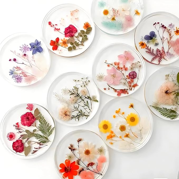 Loyohep Resin Molds Silicone 25-Cavity Set of Large + Medium + Small Shiny Flat Circle Silicone Molds for Resin, Drilled Round Resin Keychain Molds, Earring Molds, Pendant Molds,Pet Tag Resin Molds