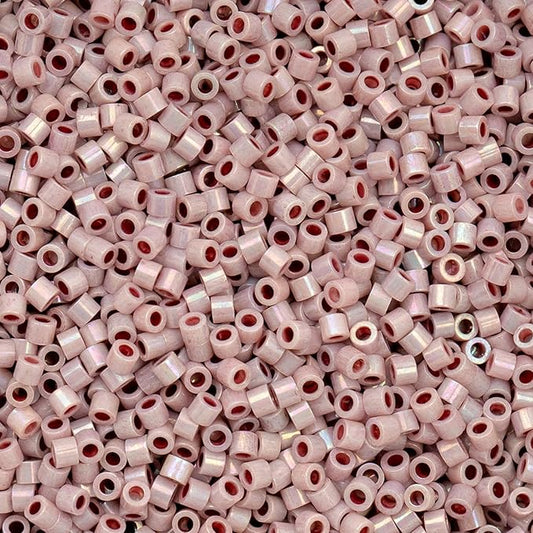 John Bead 25g Cylin Beads Light Lilac AB 11/0 Glass Cylindrical Seed Beads for Jewelry Bracelets Necklaces Earrings Making Embroidery Home Decor