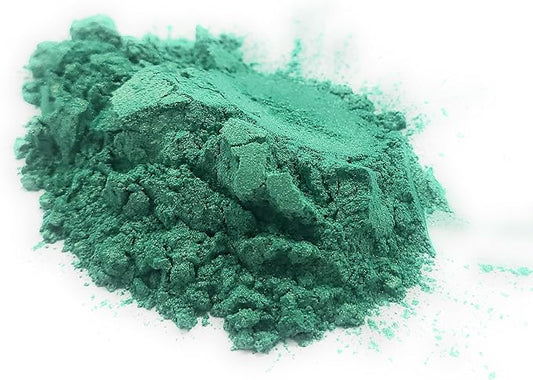 Pearl Mica Powder Pigment Dye - 500 grams (1.1 lbs) - Best Bulk Price for Fine Arts, Crafting, Painting, Bath bomb Soap Candle Slime Jewelry Making, Epoxy Resin, Woodworking (Green AG19)