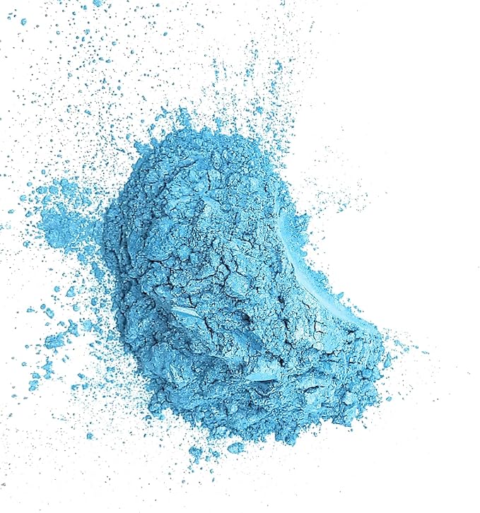 Pearl Mica Powder Pigment Dye - 500 Grams (1.1 lbs) - Best Bulk Price for Fine Arts, Crafting, Painting, Bath Bomb Soap Candle Slime Jewelry Making, Epoxy Resin, Woodworking (Blue BL12)