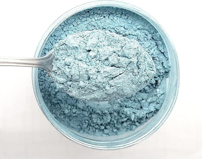 Pearl Mica Powder Pigment Dye - 500 Grams (1.1 lbs) - Best Bulk Price for Fine Arts, Crafting, Painting, Bath Bomb Soap Candle Slime Jewelry Making, Epoxy Resin, Woodworking (Blue BL23)