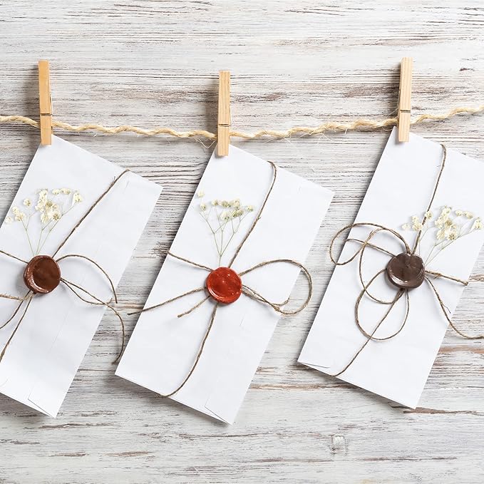 Fumete 200 Pcs Mini Dried Baby Breath Flowers Wedding Ivory Natural Flowers Bulk Dried Gypsophila for Vase Bride Shower Invitation Card DIY Candle Making Decor Craft Party Resin Art, 2-4 in