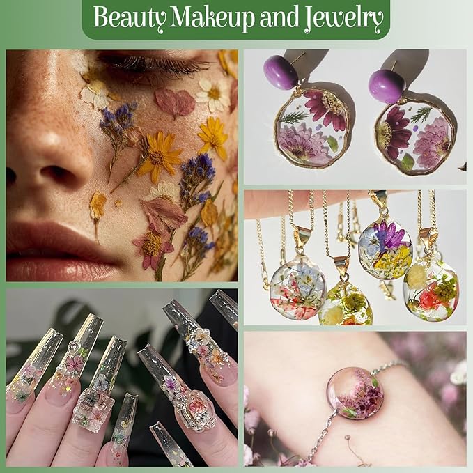 86Pcs Dried Pressed Flowers Leaves for Crafts, Real Natural Dried Leaves Pressed Leaves Bulk Dry Leaves for Resin, DIY Art, Jewelry, Candle & Soap Making, Scrapbook Bookmarks Ideas – Tweezers Included