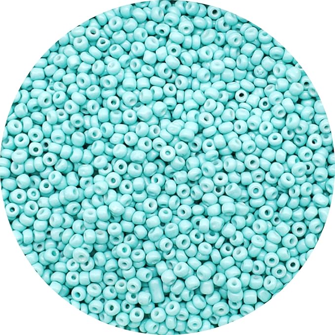 THUTEP 8000 pcs 3mm Seed Beads, Tiny Craft Beads for Bracelet Making, Bracelet Kits for DIY Jewelry Craft (Lanlvse)