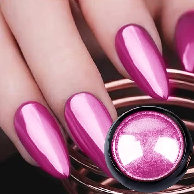 SULLMAR Chrome Nail Powder for Beautiful Mirror Effect Chrome Powder Get the Polish of Your Dreams with Our Nail DIY Enthusiasts Chrome Powder for Nails(SET D)