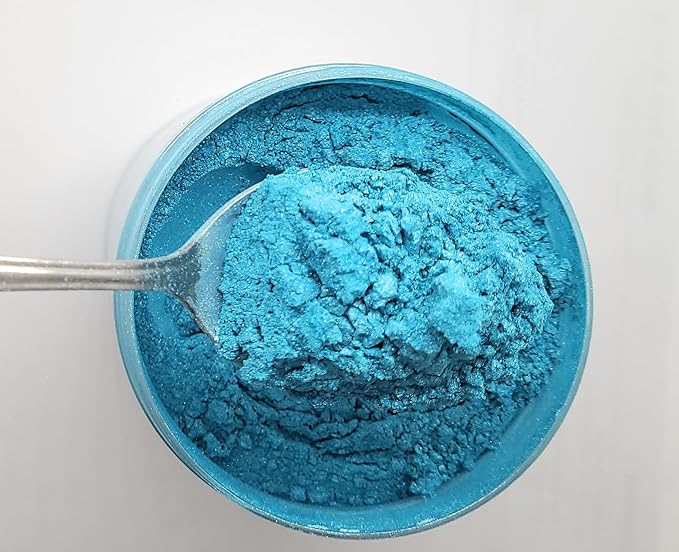 Pearl Mica Powder Pigment Dye - 500 Grams (1.1 lbs) - Best Bulk Price for Fine Arts, Crafting, Painting, Bath Bomb Soap Candle Slime Jewelry Making, Epoxy Resin, Woodworking (Blue BL21)