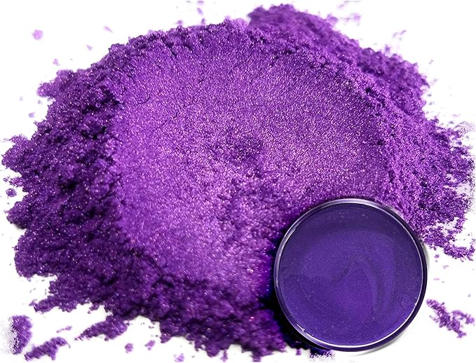 Eye Candy Pigments Premium Purple Mica Powder - Rainbow Violet (50gr) - for Epoxy, Resin, Soap, Paint, Woodworking, Acrylic Pouring, Bath Bombs, Fishing Lures - DIY Arts and Crafts Additive