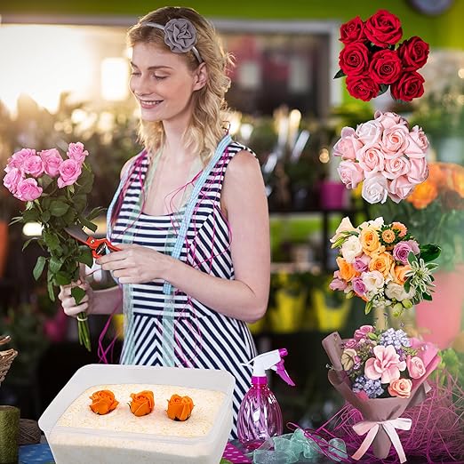 (NET 6 LBS) Silica Gel for Flower Drying, Silica Gel Flower Drying Crystals, Reusable Flower Drying Silica for Wedding Bouquet Preservation