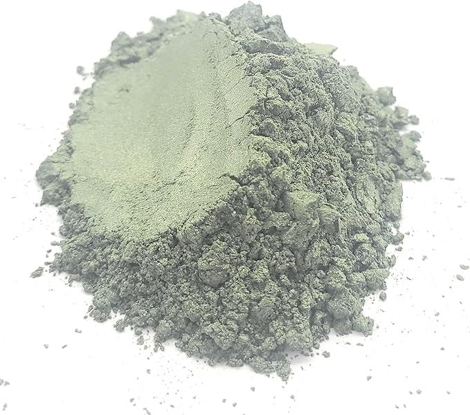 Pearl Mica Powder Pigment Dye - 500 grams (1.1 lbs) - Best Bulk Price for Fine Arts, Crafting, Painting, Bath bomb Soap Candle Slime Jewelry Making, Epoxy Resin, Woodworking (Green AG03)