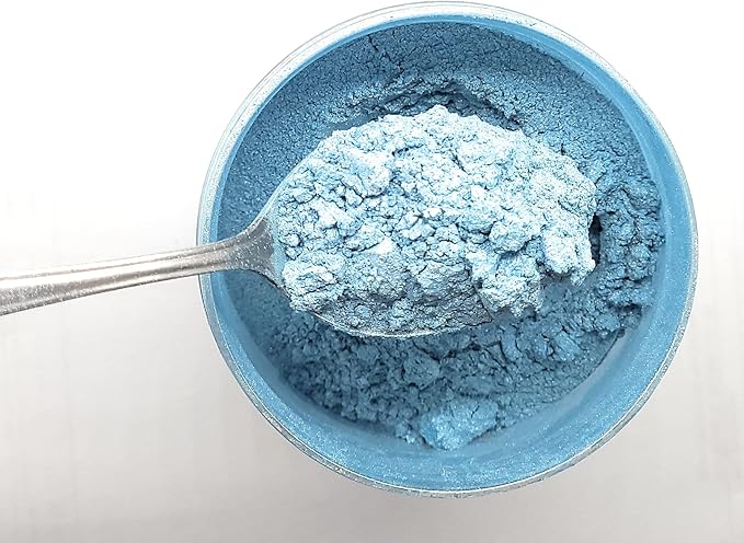 Pearl Mica Powder Pigment Dye - 500 Grams (1.1 lbs) - Best Bulk Price for Fine Arts, Crafting, Painting, Bath Bomb Soap Candle Slime Jewelry Making, Epoxy Resin, Woodworking (Blue BL22)
