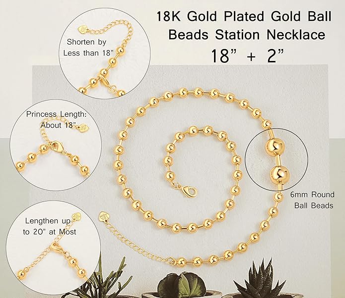 Aobei Pearl 18K Gold Plated Paperclip Chain Choker Satellite Chain Freshwater Cultured Biwa Pearl Pendant Necklace Dainty Jewelry for Women