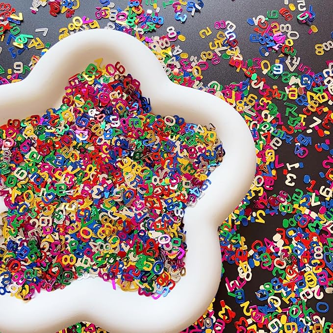 Holographic Butterfly Sequins and Glitter for Nail Art Decoration - Party Snowflakes, Letter, Leaf Figures for Women Girls (30g)