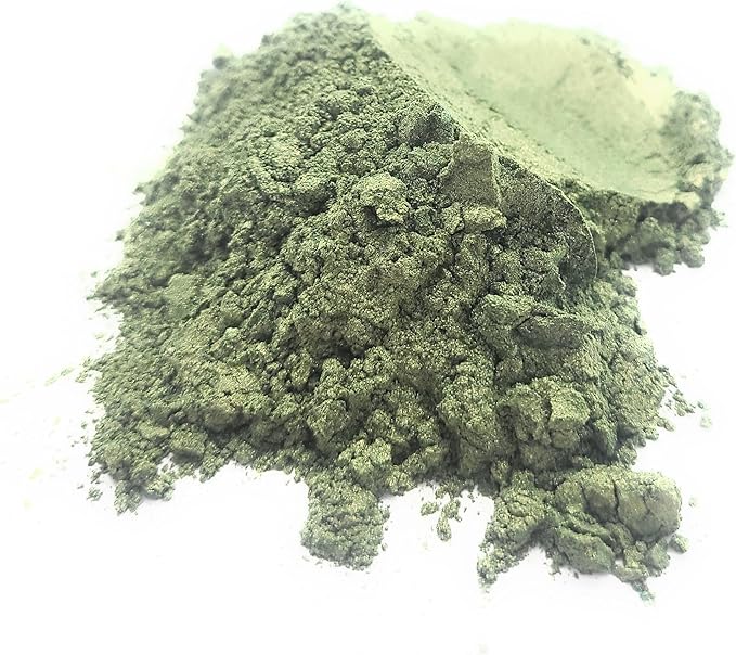 Pearl Mica Powder Pigment Dye - 500 grams (1.1 lbs) - Best Bulk Price for Fine Arts, Crafting, Painting, Bath bomb Soap Candle Slime Jewelry Making, Epoxy Resin, Woodworking (Green AG05)