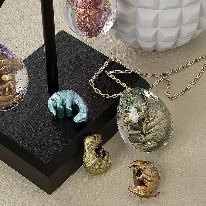 7 Pcs Dragon Shape Earring Molds Dragon Egg Silicone Wave Spiral Candle Mold - Silicone Resin Casting Molds for Candle & Resin & Soap Craft Supplie