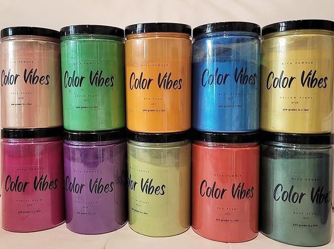 Pearl Mica Powder Pigment Dye - 500 Grams (1.1 lbs) - Best Bulk Price for Fine Arts, Crafting, Painting, Bath Bomb Soap Candle Slime Jewelry Making, Epoxy Resin, Woodworking (Blue BL21)