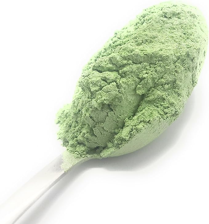 Pearl Mica Powder Pigment Dye - 500 grams (1.1 lbs) - Best Bulk Price for Fine Arts, Crafting, Painting, Bath bomb Soap Candle Slime Jewelry Making, Epoxy Resin, Woodworking (Green AG18)
