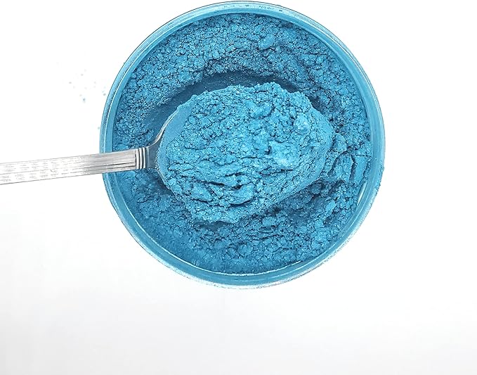 Pearl Mica Powder Pigment Dye - 500 Grams (1.1 lbs) - Best Bulk Price for Fine Arts, Crafting, Painting, Bath Bomb Soap Candle Slime Jewelry Making, Epoxy Resin, Woodworking (Blue BL18)