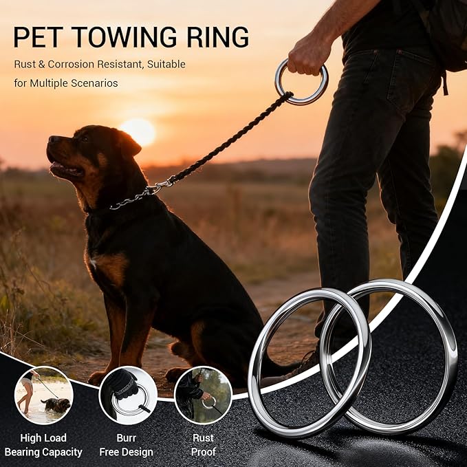 ZUSFUL 0.59 inch Metal O Rings,Stainless Steel Round Ring Buckles 7/64" Wire Diameter,metal rings for crafts,Solid Welded Loop(64, ID7/64*D0.59（15mm)