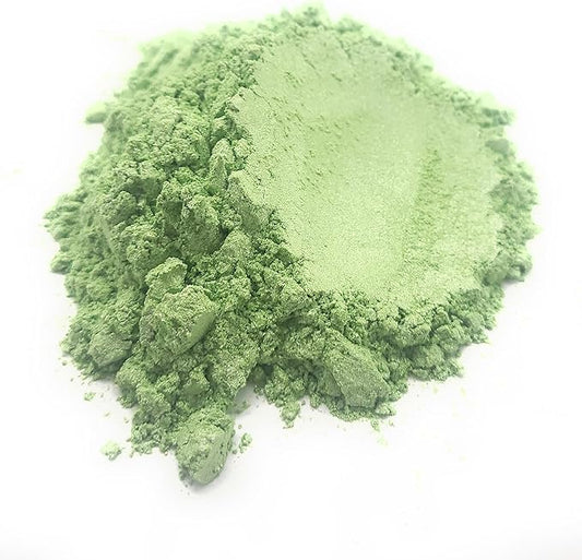 Pearl Mica Powder Pigment Dye - 500 grams (1.1 lbs) - Best Bulk Price for Fine Arts, Crafting, Painting, Bath bomb Soap Candle Slime Jewelry Making, Epoxy Resin, Woodworking (Green AG18)