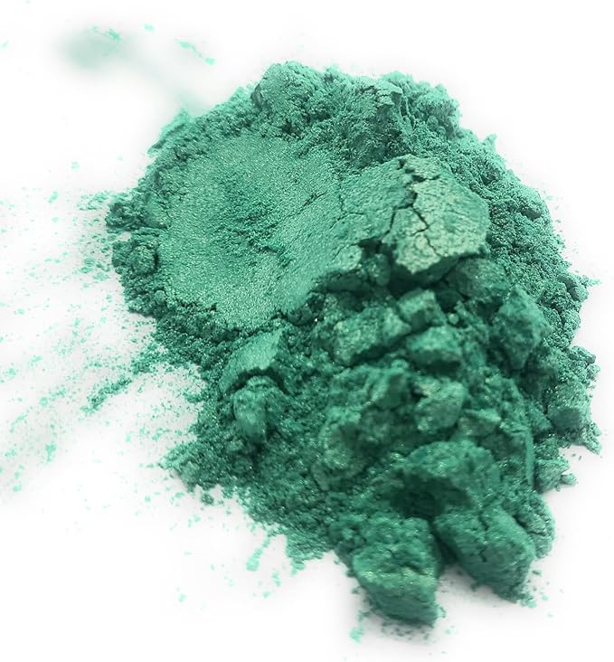 Pearl Mica Powder Pigment Dye - 500 grams (1.1 lbs) - Best Bulk Price for Fine Arts, Crafting, Painting, Bath bomb Soap Candle Slime Jewelry Making, Epoxy Resin, Woodworking (Green AG19)