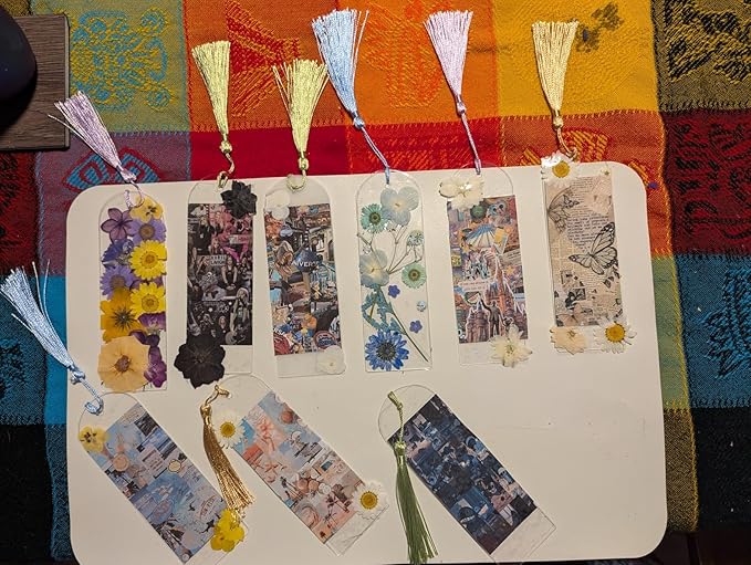 TrendCart 301Pcs Multi-Style Dried Pressed Flowers & Leaves (10 Packs) - Pressed Flower for Crafts, Resin, Nail Art, Candle, Soap, Scrapbooking & Frame Decor