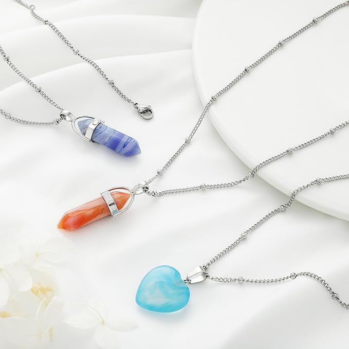 12Pcs 16" Stainless Steel Satellite Beaded Necklace Chains Curb Link Chain Bulk for Jewelry Making Supplies 2mm