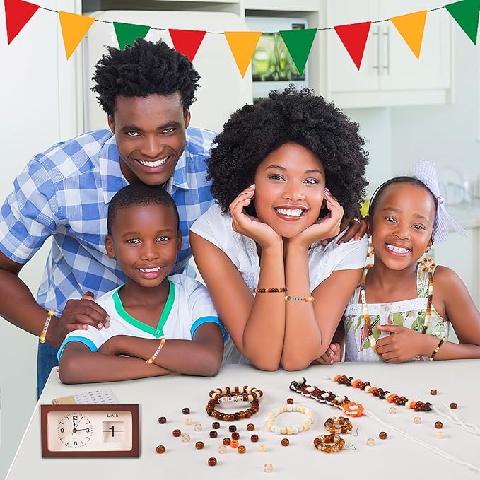 UPINS 1200Pcs Brown Pony Beads for Bracelets Jewelry Making DIY Crafts Brown Hair Beads Party Decoration Necklace Friendship Bracelets Romantic Accessories (6 Colors)