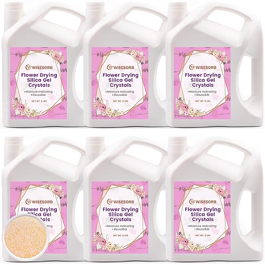 (NET 36 LBS) Silica Gel for Flower Drying, Silica Gel Flower Drying Crystals, Reusable Flower Drying Silica for Wedding Bouquet Preservation