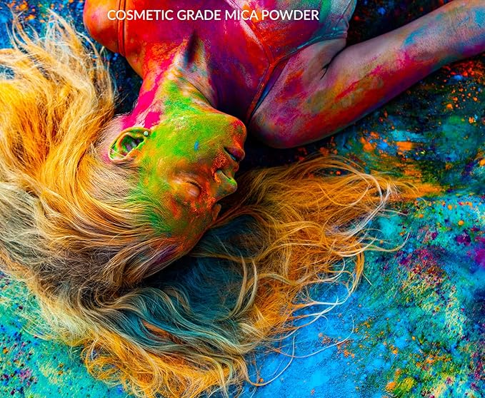 MARBLERS Blue Mica Powder [Baby Blue] 4oz (113g) | Cosmetic Grade | Epoxy Resin Pigment | Dye | Non-Toxic, Vegan, Cruelty-Free | Lip Gloss, Nails, Body Butter, Bath Bomb, Candle & Soap Making