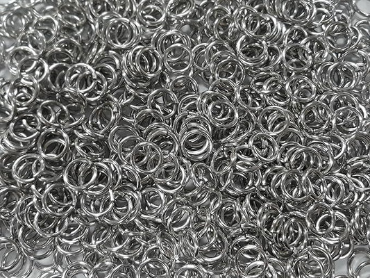 1 Pound Bright Aluminum Chainmail Jump Rings 14G 5/16" ID (1700+ Rings)