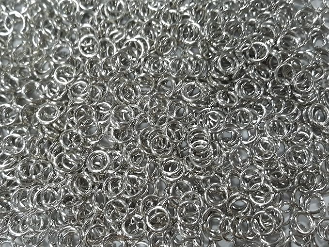 1 Pound Bright Aluminum Chainmail Jump Rings 16G 9/32" ID (3300+ Rings)