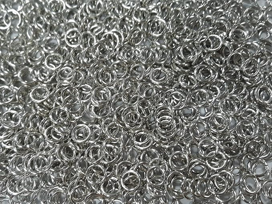 1 Pound Bright Aluminum Chainmail Jump Rings 16G 9/32" ID (3300+ Rings)