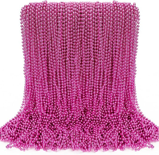 Breast Cancer Awareness Accessories, 100PCS Breast Cancer Beads Bulk Decorations, Toy Necklaces Bead, Bead for Party Parade Supplies Favors Stuff