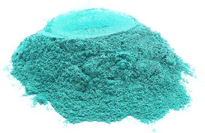 Pearl Mica Powder Pigment Dye - 500 grams (1.1 lbs) - Best Bulk Price for Fine Arts, Crafting, Painting, Bath bomb Soap Candle Slime Jewelry Making, Epoxy Resin, Woodworking (Green AG07)