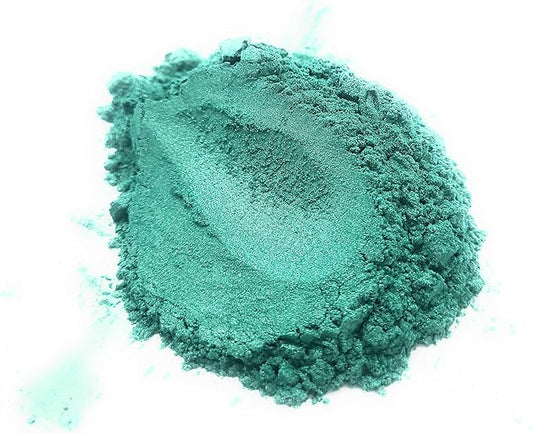 Pearl Mica Powder Pigment Dye - 500 grams (1.1 lbs) - Best Bulk Price for Fine Arts, Crafting, Painting, Bath bomb Soap Candle Slime Jewelry Making, Epoxy Resin, Woodworking (Green AG08)