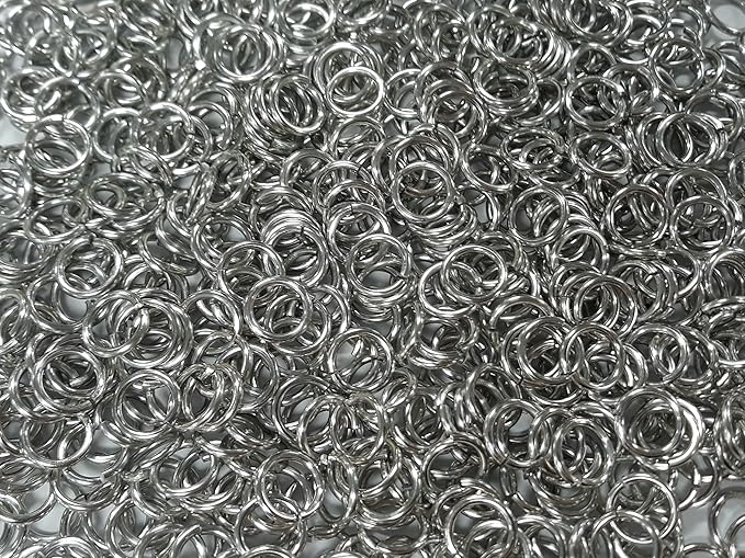 1 Pound Bright Aluminum Chainmail Jump Rings 14G 3/8" ID (1450+ Rings)