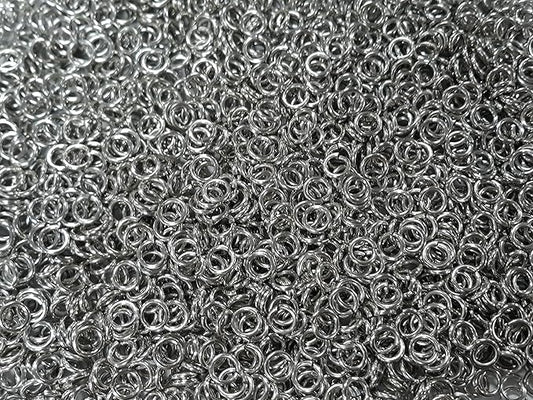 1 Pound Bright Aluminum Chainmail Jump Rings 16G 7/32" ID (4000+ Rings)