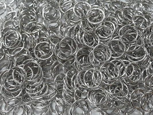 1 Pound Bright Aluminum Chainmail Jump Rings 14G 5/8" ID (900 Rings)