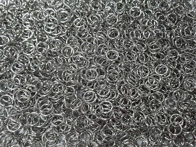 1 Pound Bright Aluminum Chainmail Jump Rings 16G 5/16" ID (3000+ Rings)